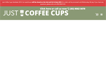 Tablet Screenshot of justcoffeecups.com.au